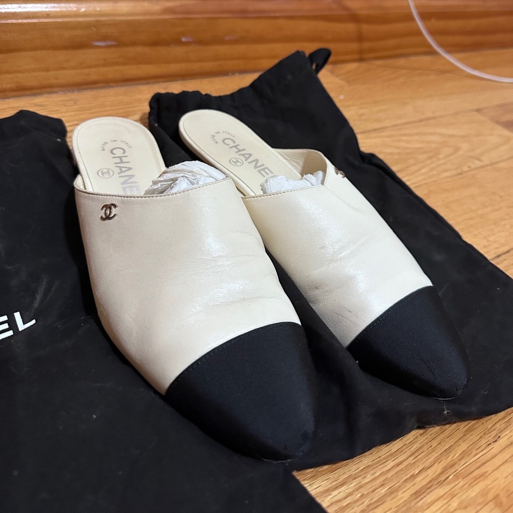 Authentic Chanel Mules